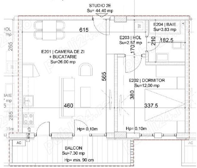 Apartament luminos cu vedere deschisa