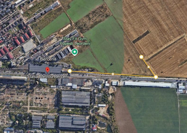 Metrou Berceni 10 loturi PUZ L1 3 fronturi stradale, langa parc