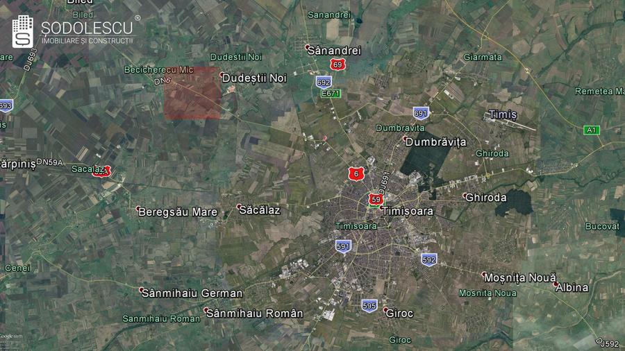 TERENURI INDUSTRIALE/COMERCIALE BECICHERECU MIC - TIMISOARA