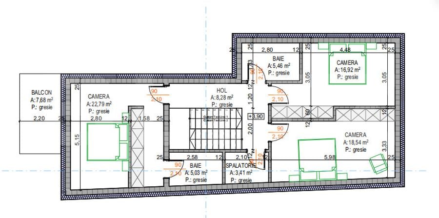 Casa de vanzare, 280.89 mp, 620 mp teren, zona Grigorescu