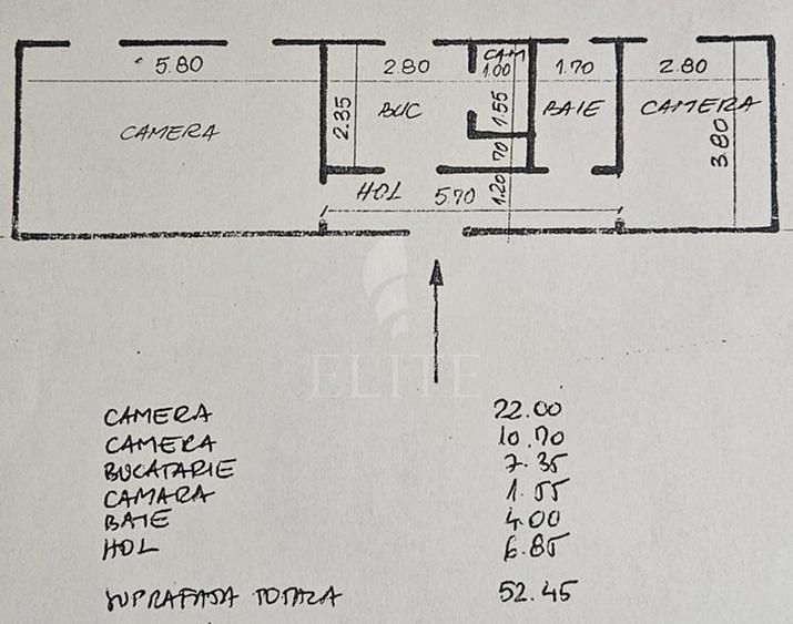 Apartament 2 camere în zona ELECTRICA