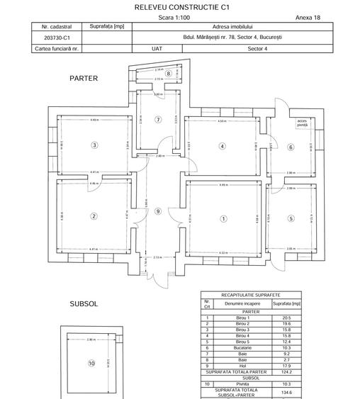 Vila | Unirii | Birouri | 3x Parcare | 140mp