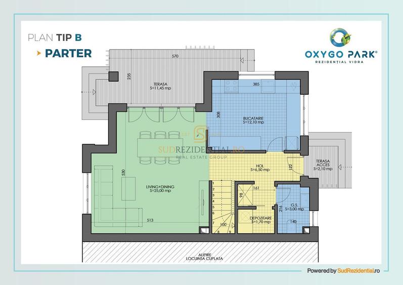 Vila tip duplex eficienta energetic cu 4 camere, Comuna Vidra, Ilfov