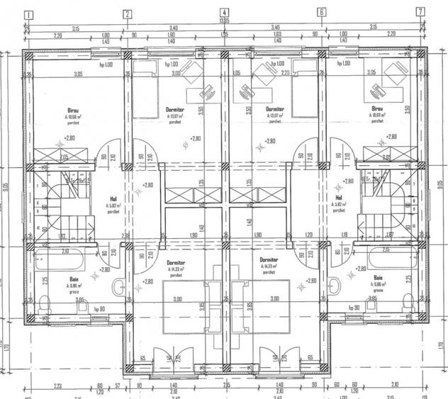 Duplex 4 camere izolat fonic - pozitie excelenta - cartier asfaltat - Mosnita
