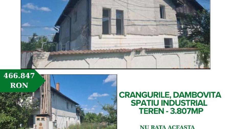 Spatiu industrial + Teren - 3.807mp, Crangurile