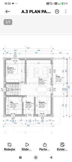 FARA COMISIOANE la drum asfaltat casa eleganta cu 4 camere 2 bai terasa P+M - 2
