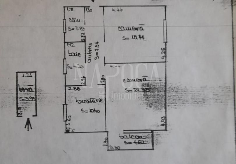 Apartament 2 camere de vanzare in Centru, Cluj Napoca