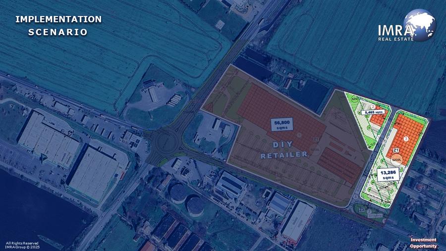 1.87 HA - Teren de Vanzare - Arad N-E (P.U.Z. Retail Aprobat)