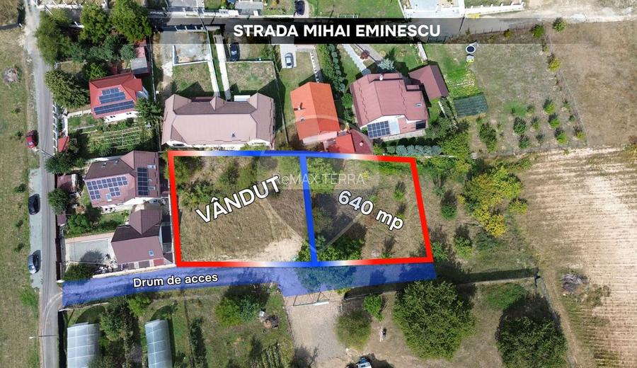 TEREN INTRAVILAN - strada Mihai Eminescu
