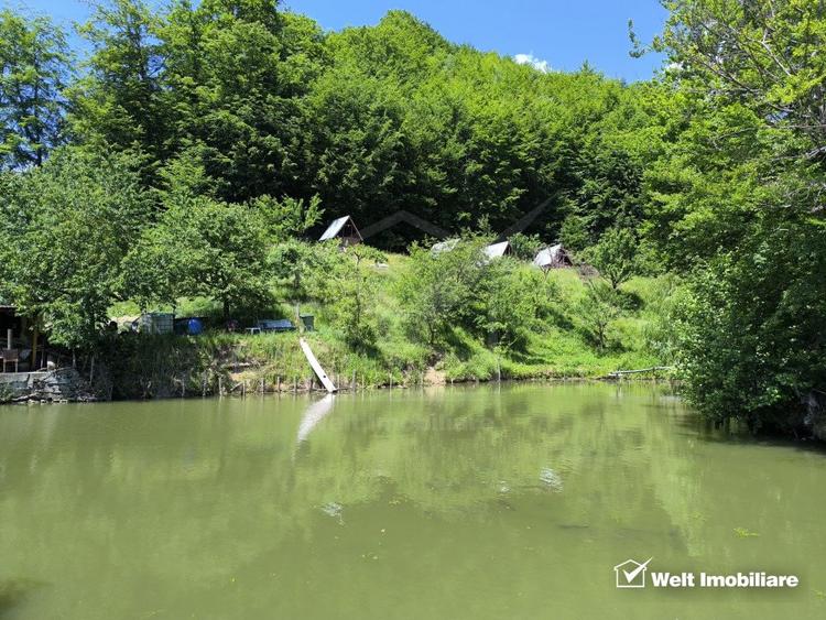 Casa de vacanta, cu lac, 5640 mp teren, Huta, com. Chiuiesti, jud. Cluj