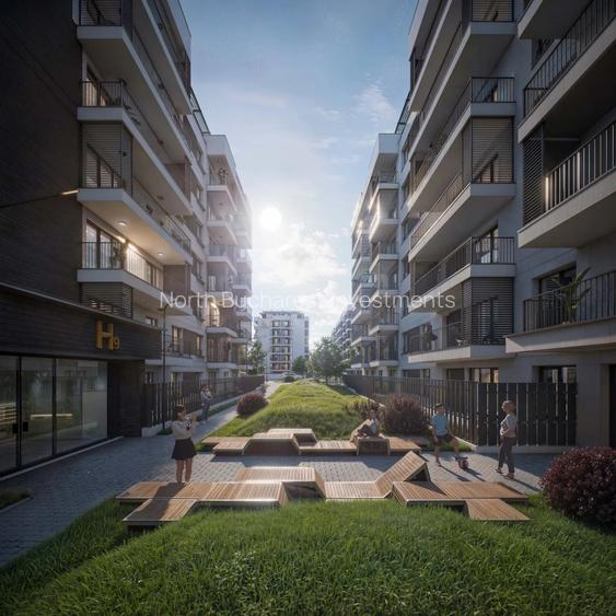 Apartament nou 2 camere | Fitness exterior, loc de joacă și spații verzi - 20