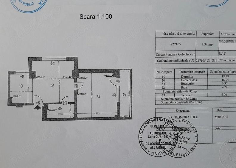 Lidl Baba novac-apartament 2 camere 55 mp la cheie