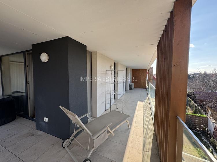 Apartament mobilat, terasa 33 mp, 2 dormitoare, garaj - 7