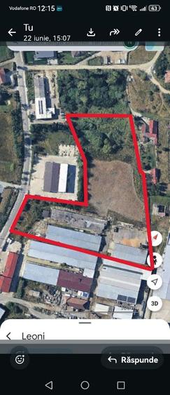 17.000 mp teren intravilan + hale 2.000 mp-Drumul Tărpiului Zona LEONI BISTRITA