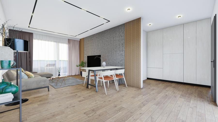 Garsonieră decomandată în Tractorul – ARMONIA RESIDENCE,