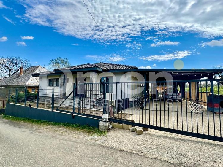 Casă nouă pe un nivel + teren 1450 mp | foișor rustic | Satu Nou de Sus
