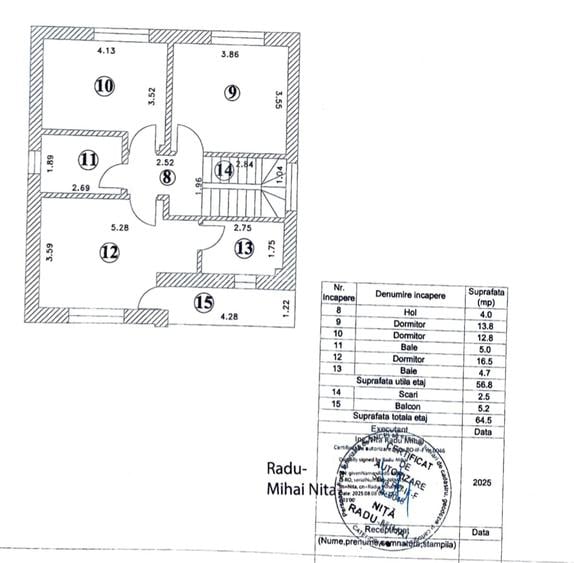 Vila P+1E+M-Teren 400 mp-Ansamblu privat-Parc Ghidigeni - 2