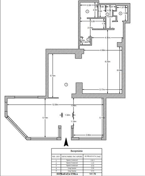 Inchiriere Spațiu Comercial  144mp Pacurari - INTERSECTIE MOARA DE FOC