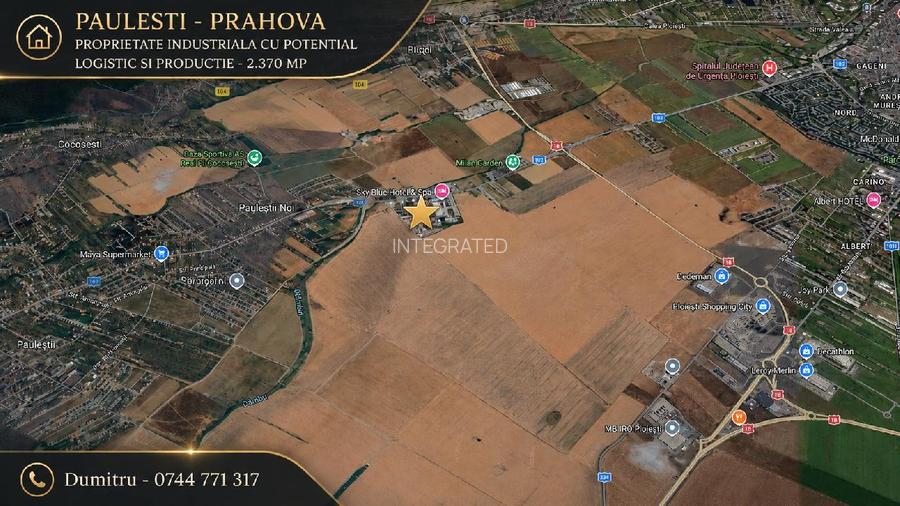 PAULESTI - Prahova, Proprietate industriala - 2.370 mp