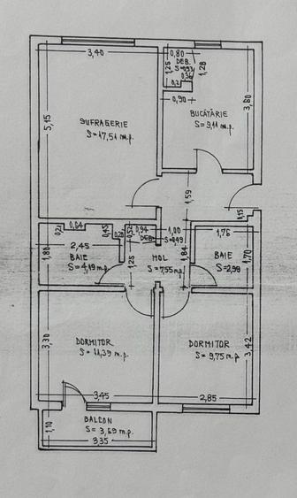Apartament 3 camere zona Inel 1
