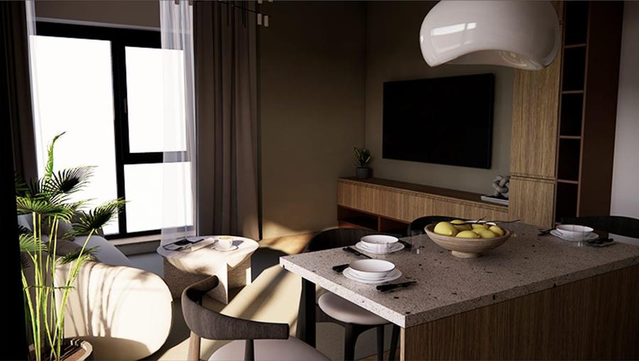 3 camere spatios ,ideal pentru familie ,bucatarie americana