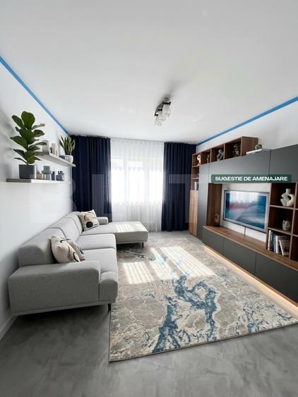 Apartament 2 camere, decomandat, 61,5 mp, cartier Burdujeni