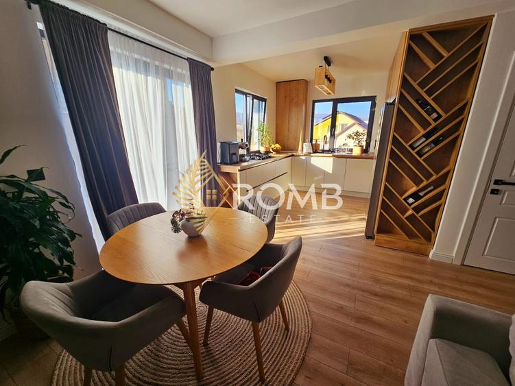 Casă tip duplex, 120 mp utili, teren 305 mp, complet mobilată, Valea Seaca