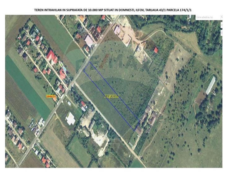 Teren intravilan 10,000mp Domnesti / Soseaua Curtea Domneasca