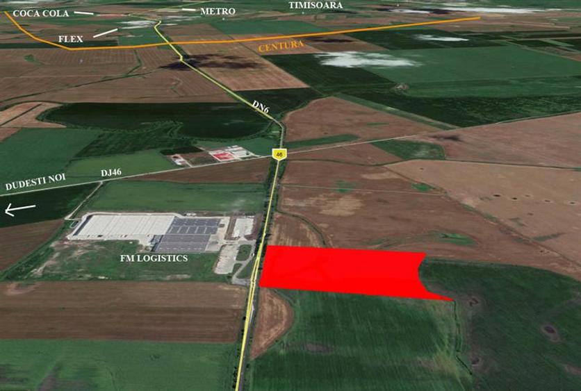 Teren Industrial cu PUZ de vanzare pe Calea Torontalului