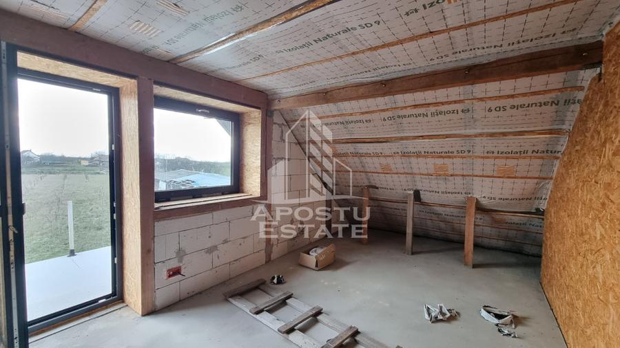 Casa individuala de vanzare la rosu cu teren generos, Seceani
