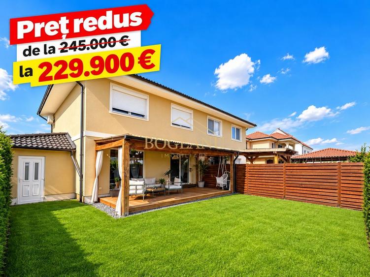 BG174-Duplex Premium-Mobilat,Utilat,4 camere,gazon,garaj-Giroc