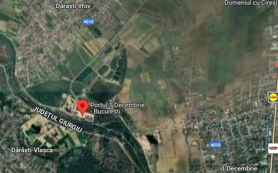 Teren 4 ha cu hale si posibilitate exploatare pietris langa Portul 1 Decembrie