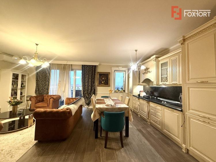 Apartament premium 2 camere si terasa de 24 mp, mobilat complet in Dumbravita