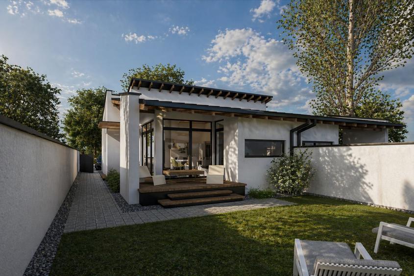 Duplex pe parter –  teren generos. Comision 0%