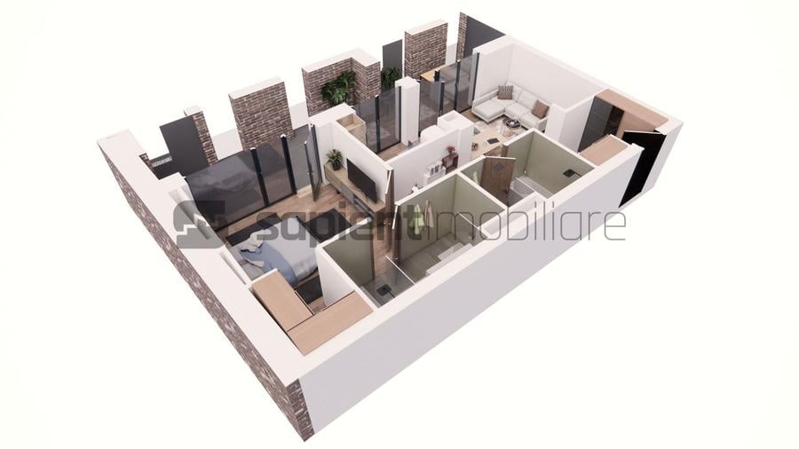 Apartament nou, modern cu 2 camere - Ultracentral - Cuza Voda