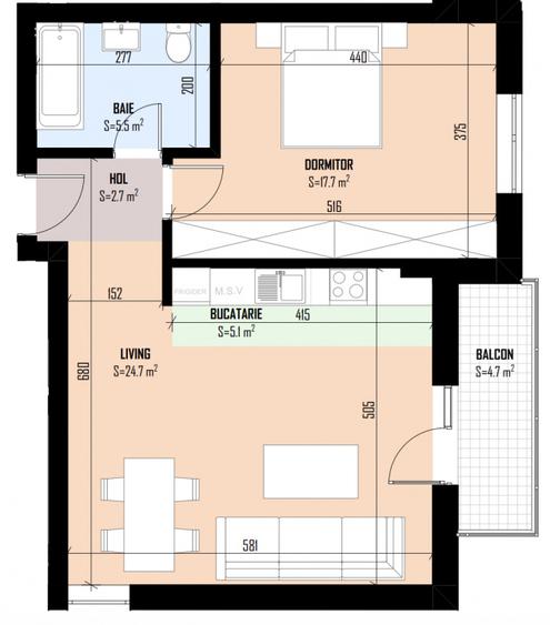 2 Camere | Bragadiru | Soseaua Alexandriei | Bloc Nou |