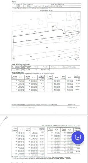 Teren intravilan 2658 mp cu bransament electric trifazic  - 1 Decembrie, Ilfov