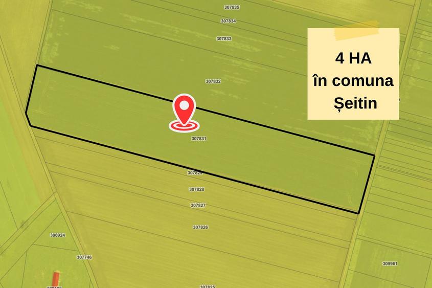 TEREN EXTRAVILAN  in Seitin,  4 hectare de vanzare,  ZERO COMISION