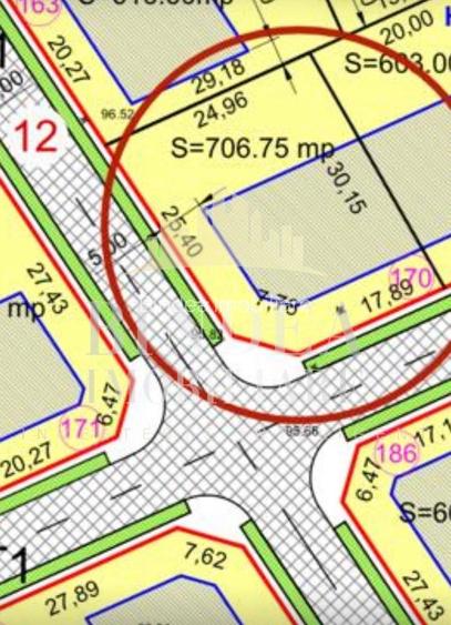Teren intravilan 703mp pe colt cu doua fronturi generoase Giarmta
