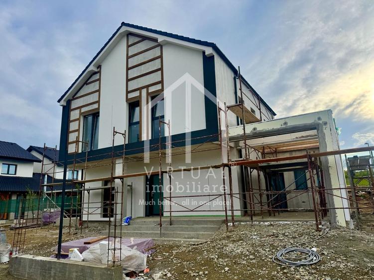Casa individuala cu 4 camere, 130mp utili+terasa (19mp), teren 360mp