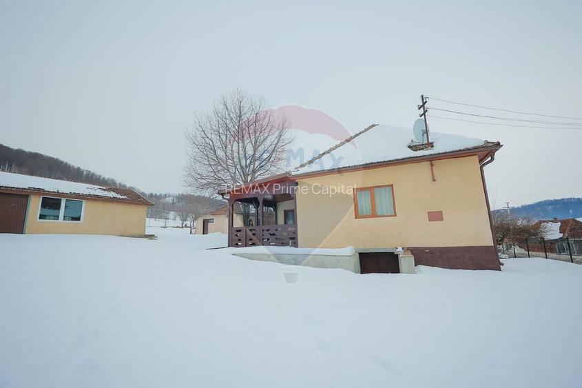Casă cu livadă, 4 camere din cărămidă, de vânzare în zona Bratca-Damiș - 35