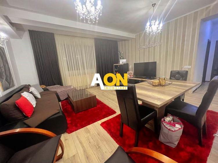 Apartament 3 camere, 95 mp utili + balcon, mobilat si utilat, bloc nou