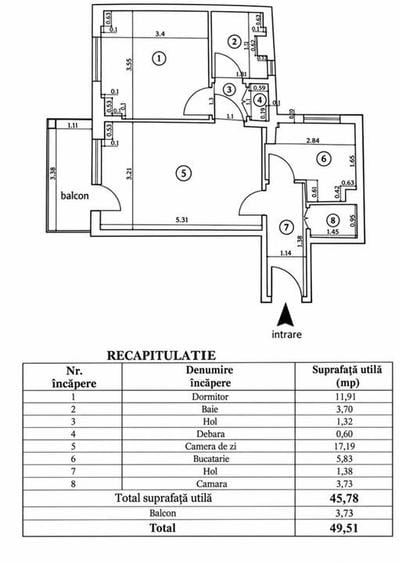 Apartament cu 2 camere de vanzare - 9