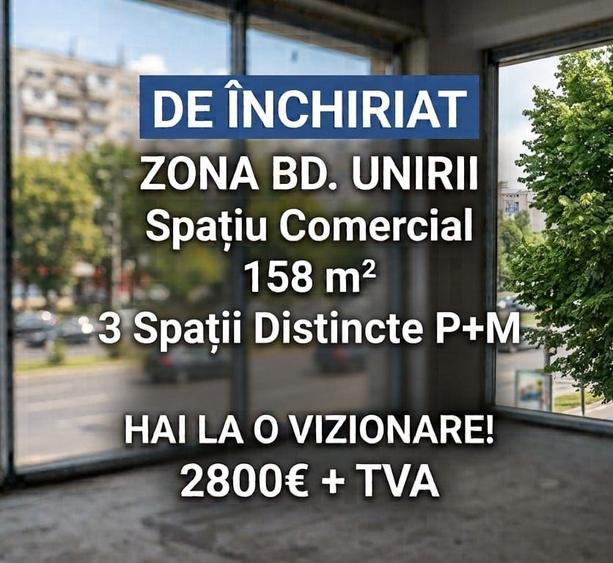 Spațiu comercial · 158 mp · Unirii