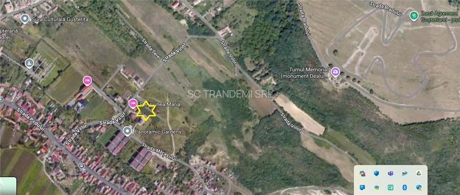 Parcela de teren 1840 mp cu front dublu - str.Viilor  -Gusterita - 16
