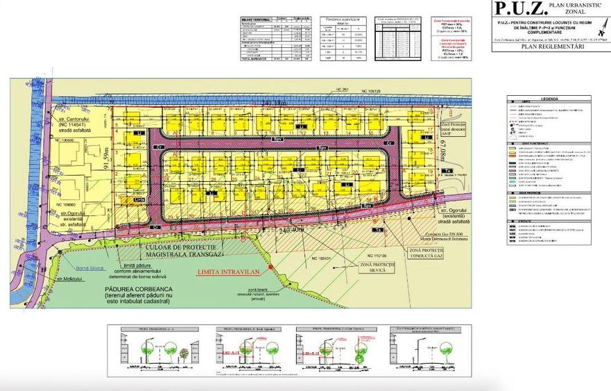 Teren Corbeanca 20.000 mp PUZ Aprobat, deschidere la pădure