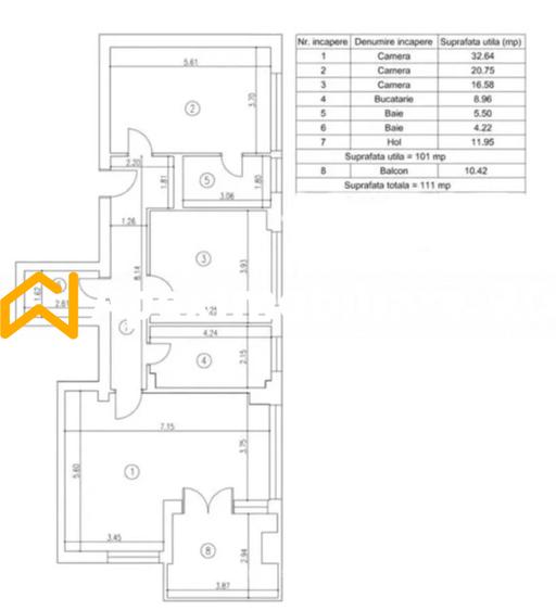 Apartament 3 camere de inchiriat Floreasca București | ApexImobiliare.ro