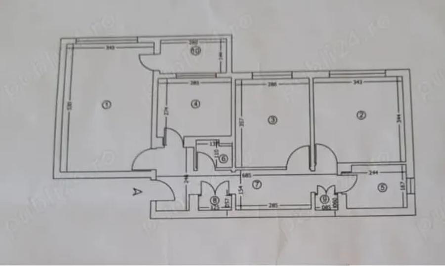 Apartament cu 3 camere ~ Parcul Tineretului ~ Conf. 1 decomandat ~ Pret: 86.000€