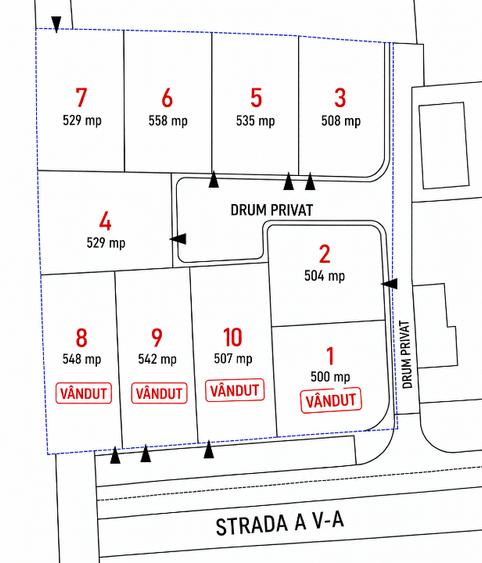PROPRIETAR VÂND PARCELE TEREN INTRAVILAN SĂCĂLAZ CENTRU  DE LA 500 MP