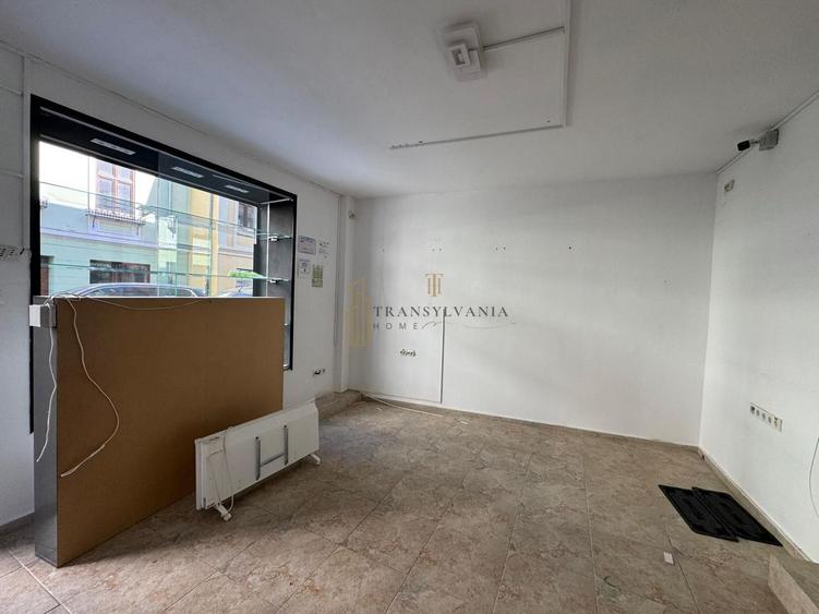 Spațiu comercial de închiriat în zona istorică cu vad pietonal